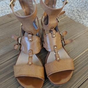 Diba Cognac Tan Gladiator Sandals